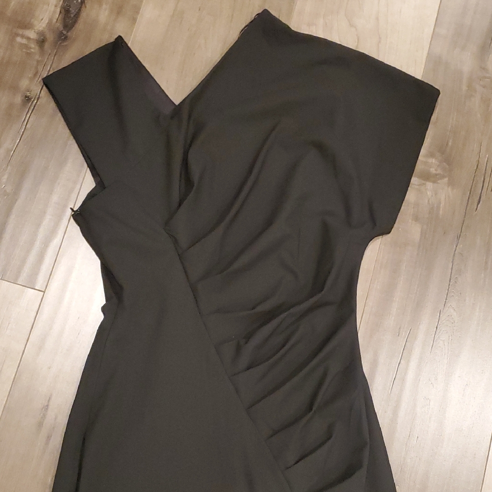 Zara Black Asymmetrical Cocktail Dress